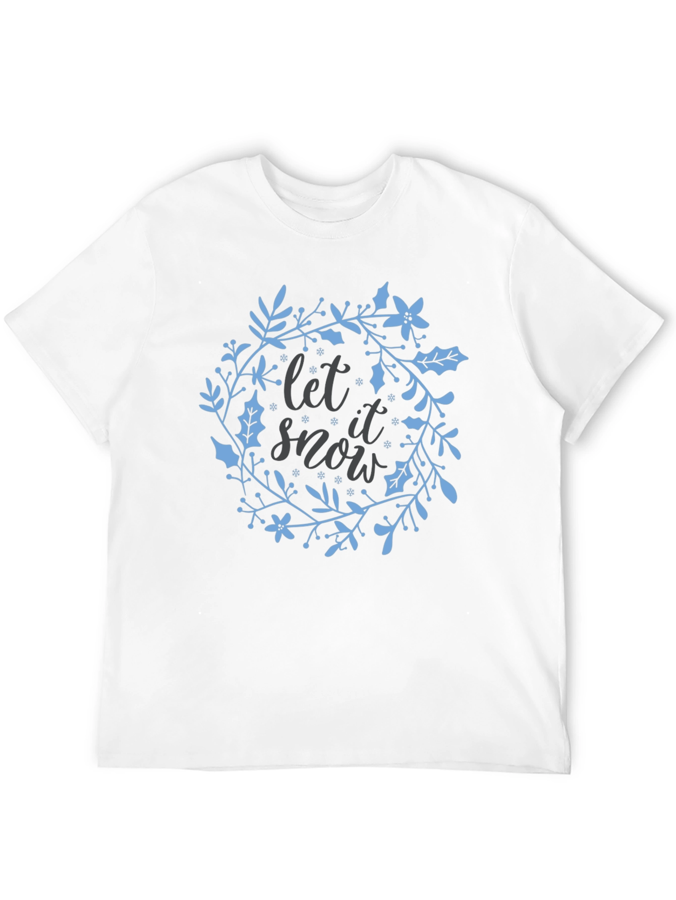 Festive Let it Snow Graphic Tee - Holiday Cheer