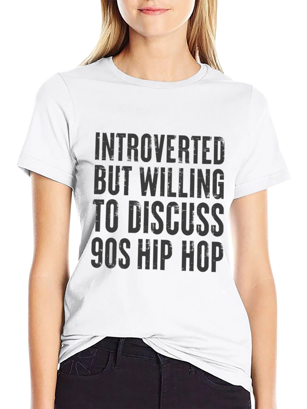 Introverted 90s Hip Hop Graphic T-Shirt