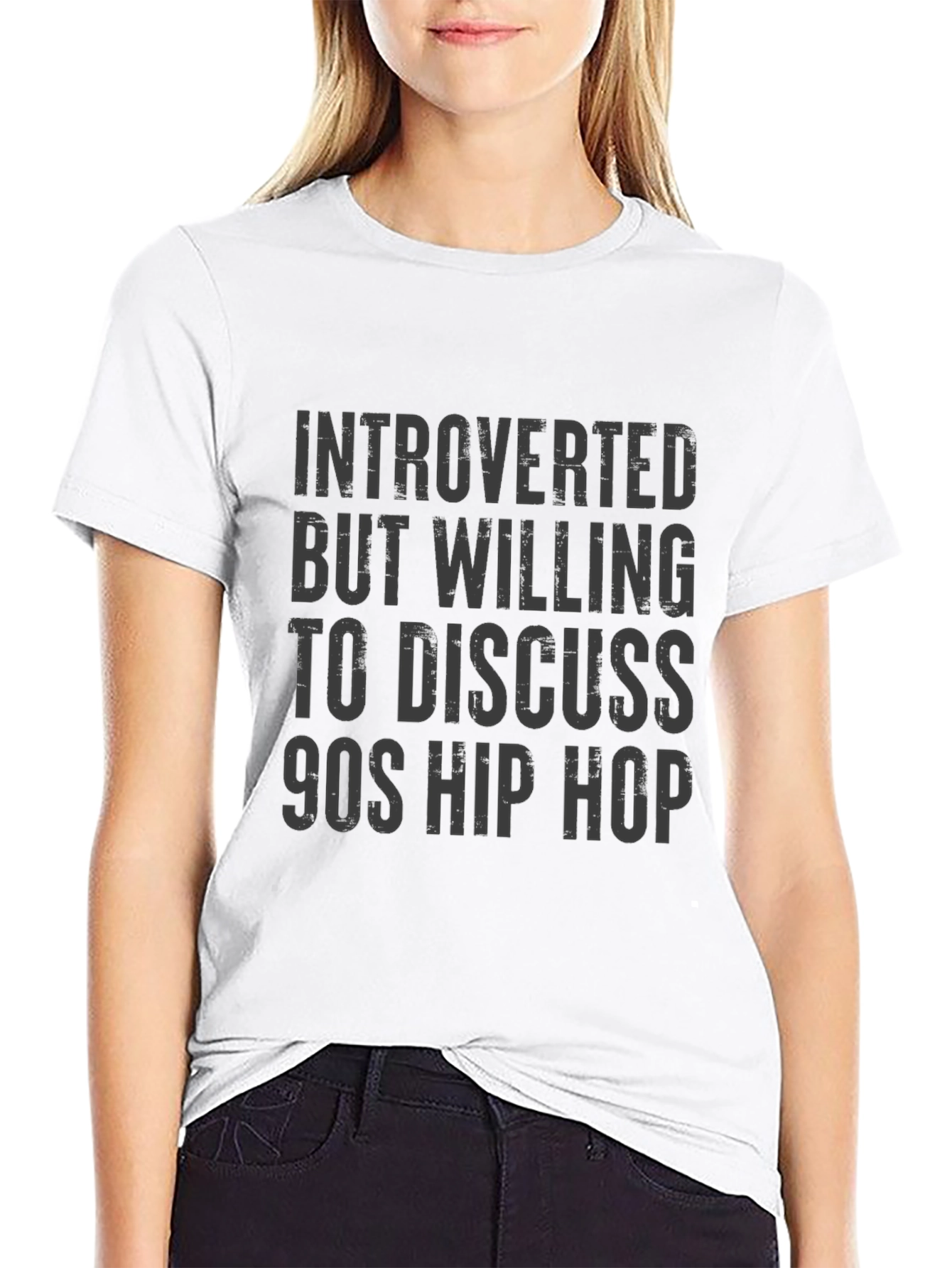 Introverted 90s Hip Hop Graphic T-Shirt