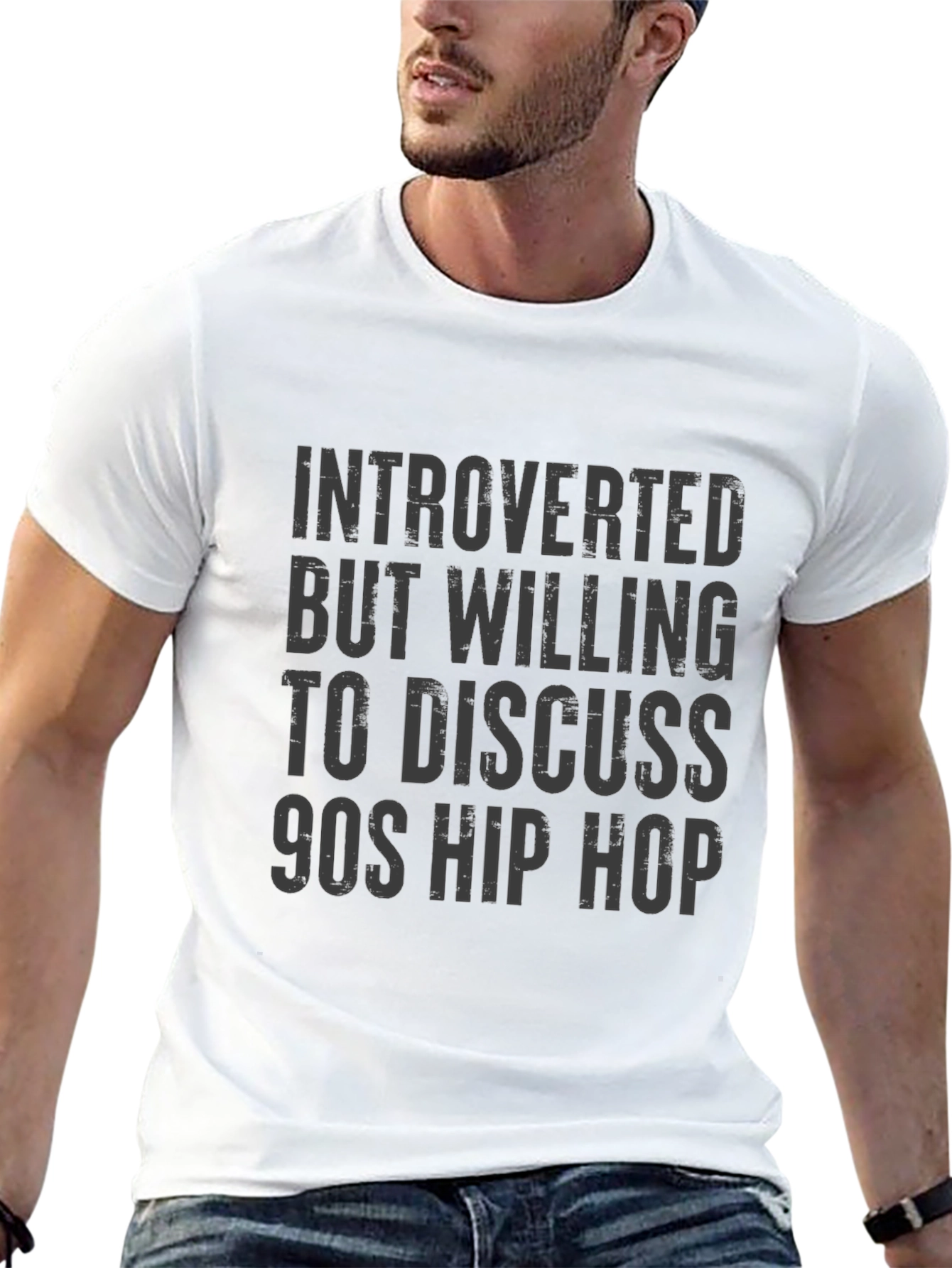 Introverted 90s Hip Hop Graphic T-Shirt