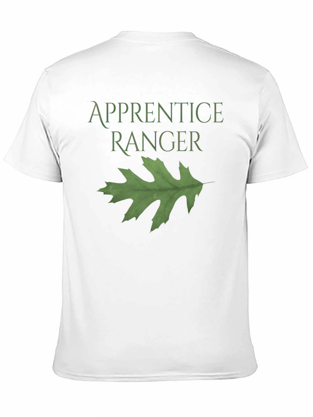 Apprentice Ranger Black T-Shirt with Leaf Design