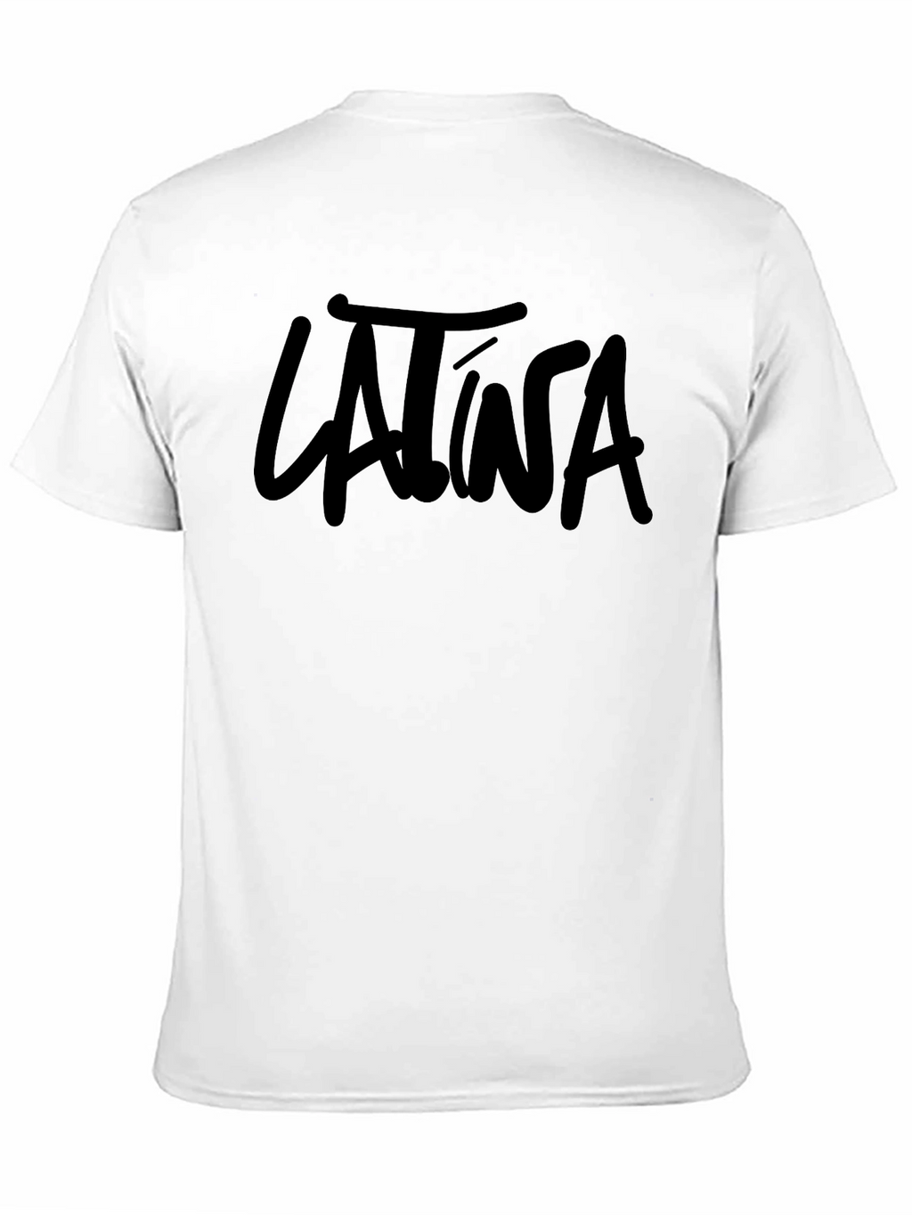 Latina Script Tee - Bold Black T-Shirt