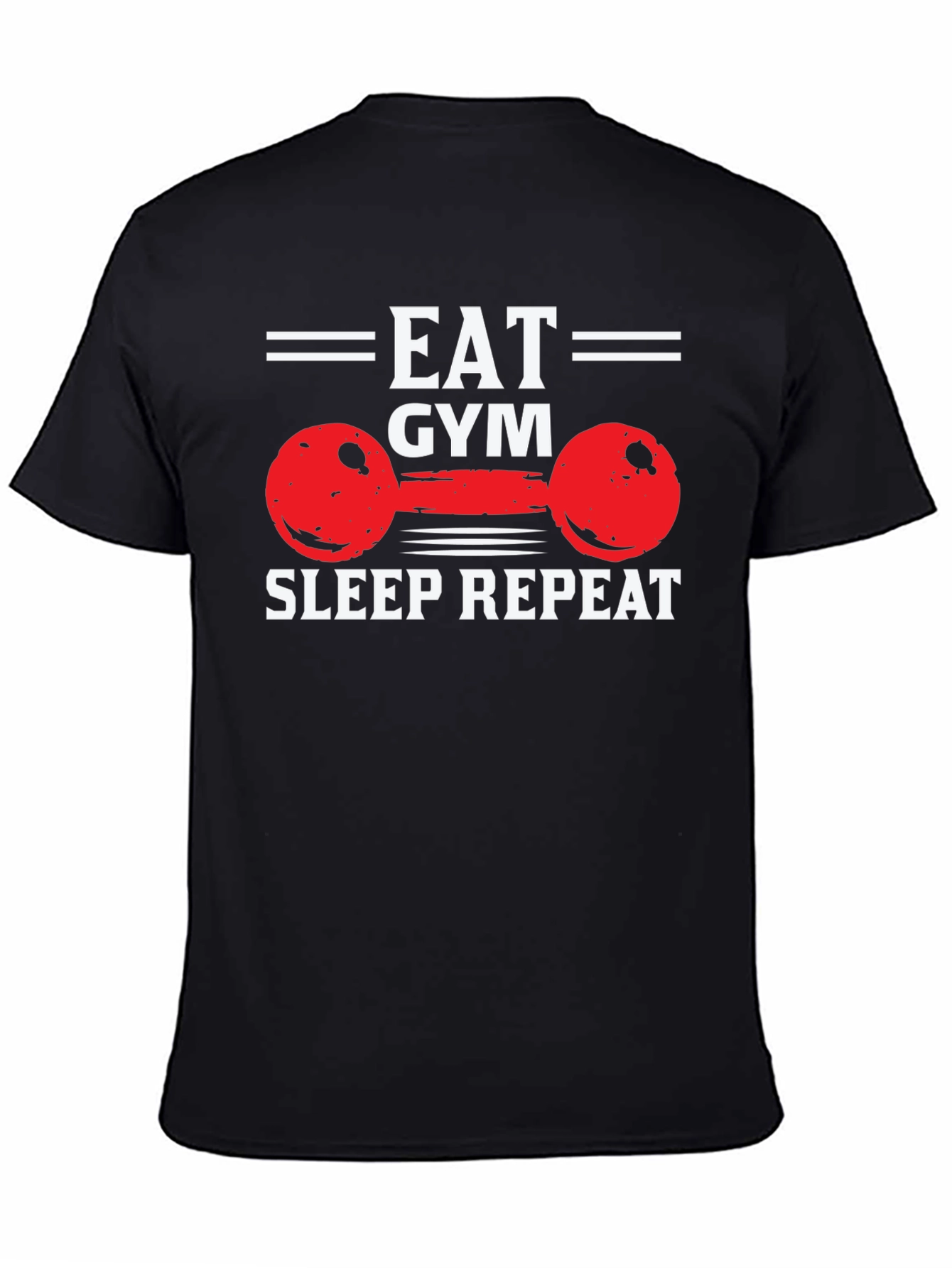 Eat Gym Sleep Repeat Graphic Tee - Workout Motivation