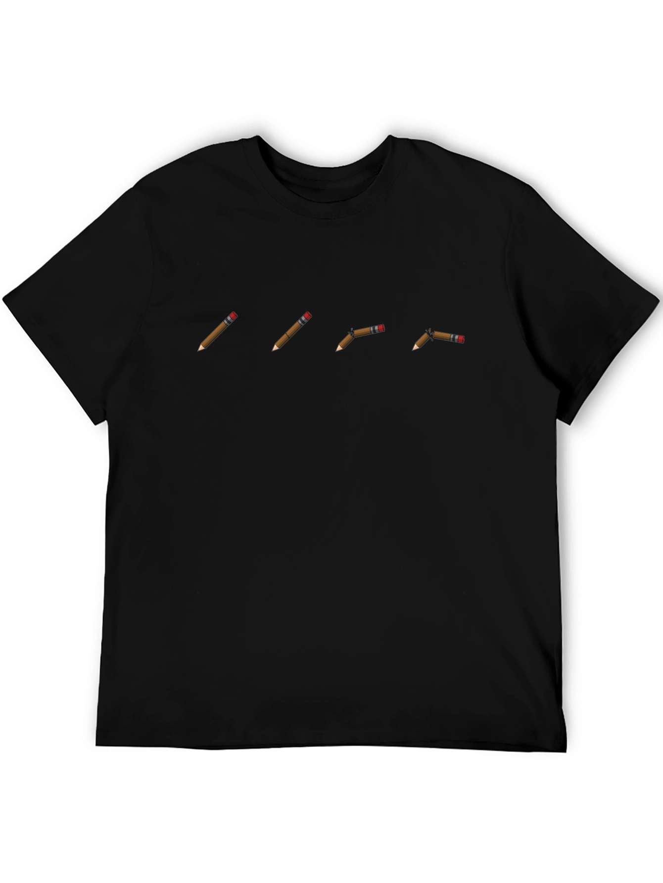 Pencil Progression Graphic Tee - Black