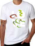 Snakes LOVE Graphic T-Shirt - Unisex Crew Neck Tee