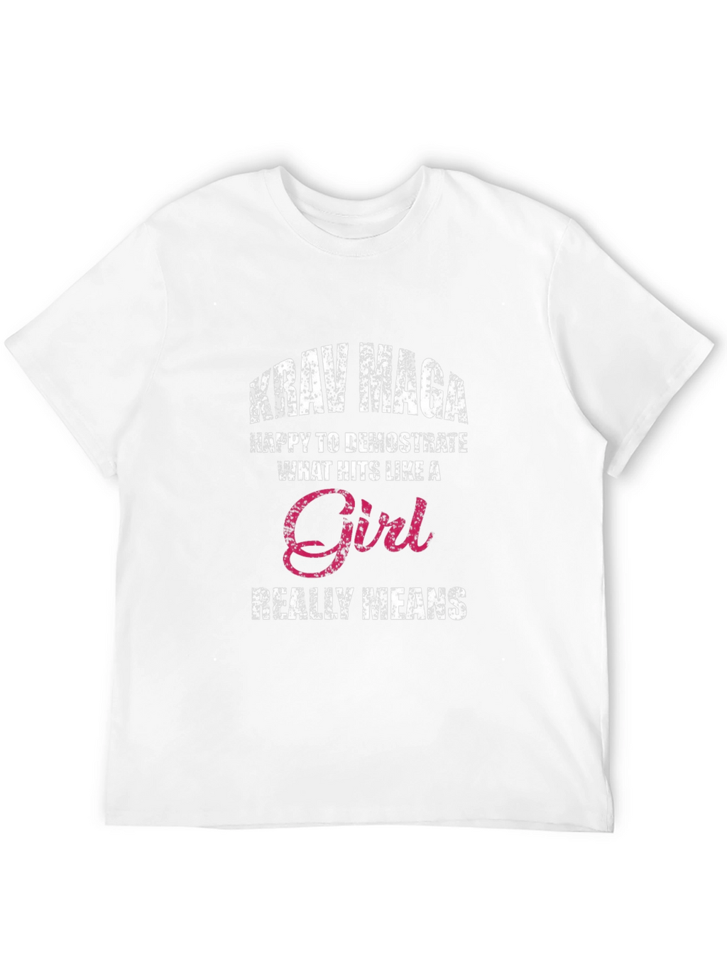 Krav Maga Hits Like A Girl Graphic T-Shirt