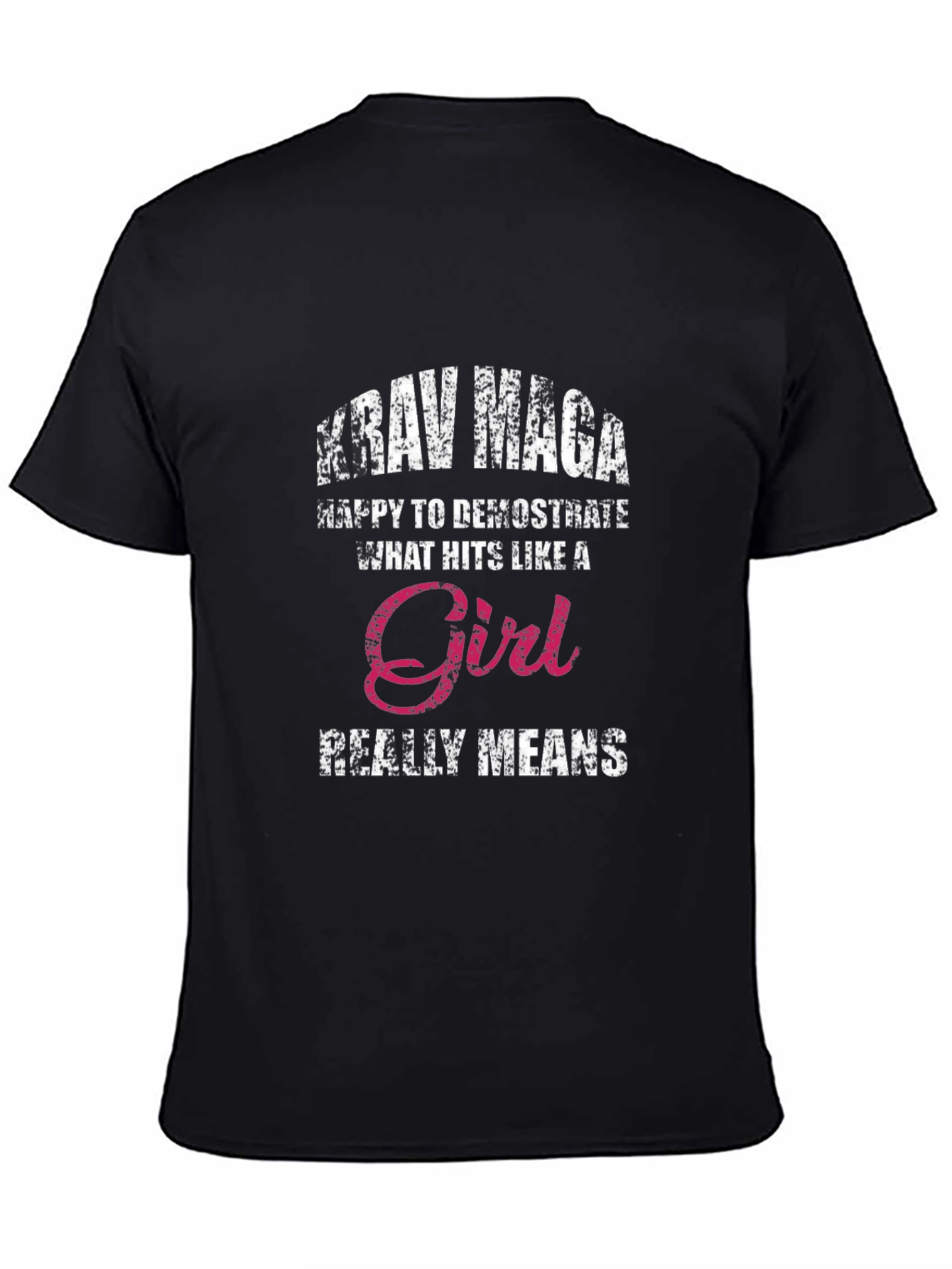Krav Maga Hits Like A Girl Graphic T-Shirt