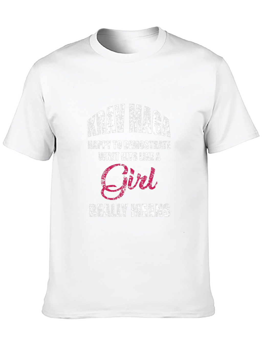 Krav Maga Hits Like A Girl Graphic T-Shirt