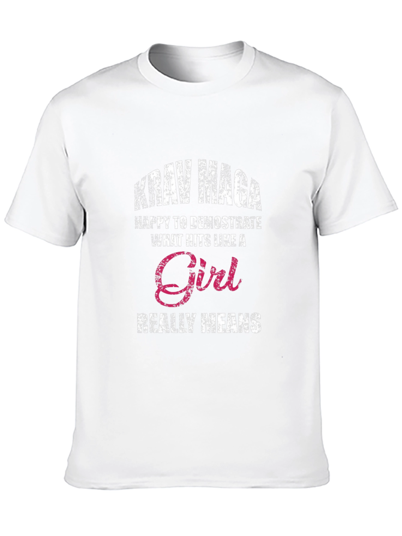 Krav Maga Hits Like A Girl Graphic T-Shirt