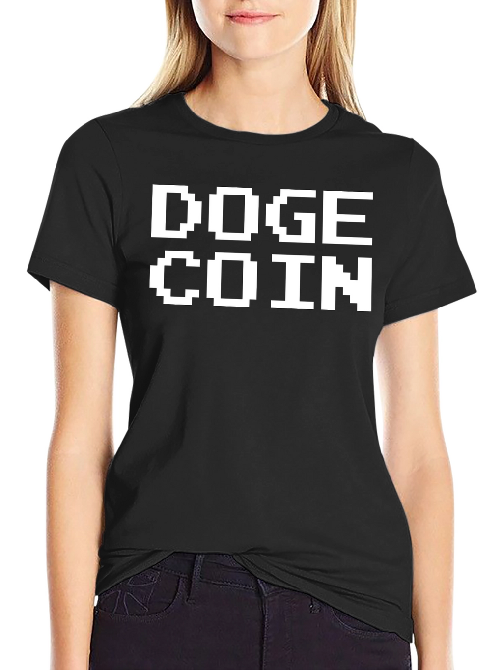 Doge Coin Black T-Shirt Crypto Meme Tee