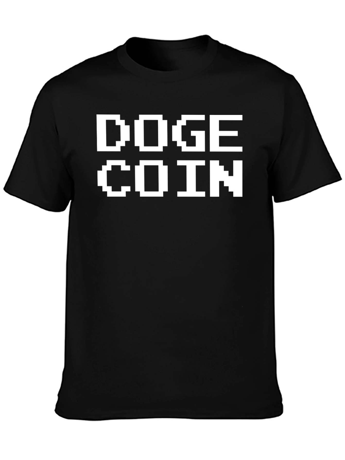 Doge Coin Black T-Shirt Crypto Meme Tee