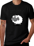 Got Wool? Sheep Graphic T-Shirt - Black Cotton Tee