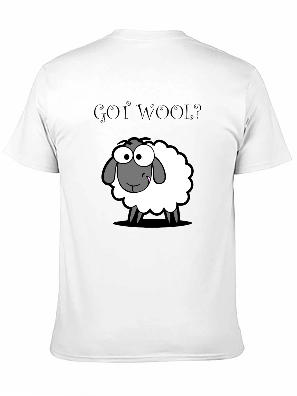 Got Wool? Sheep Graphic T-Shirt - Black Cotton Tee