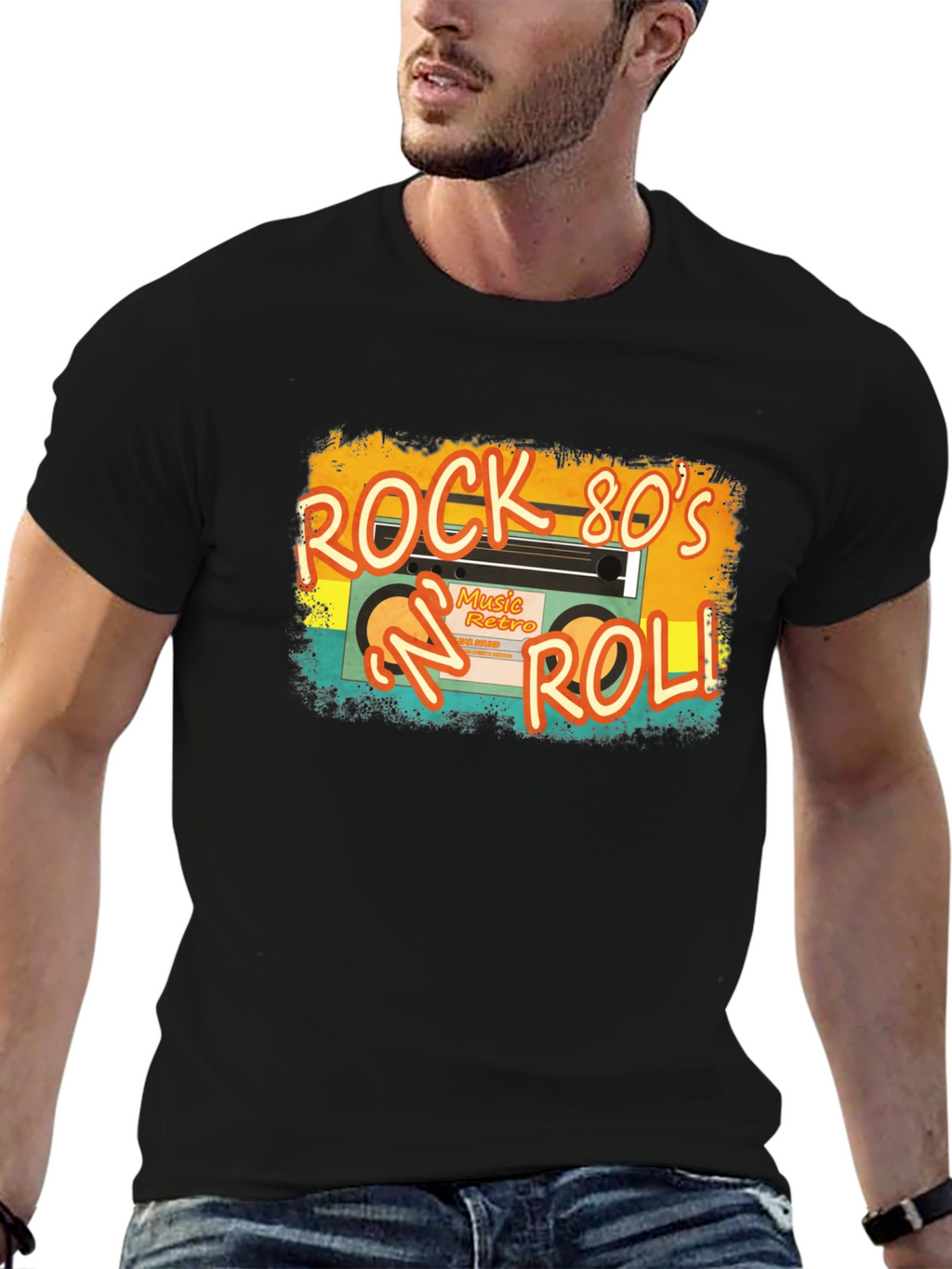 Rock 80s N Roll Retro Music T-Shirt