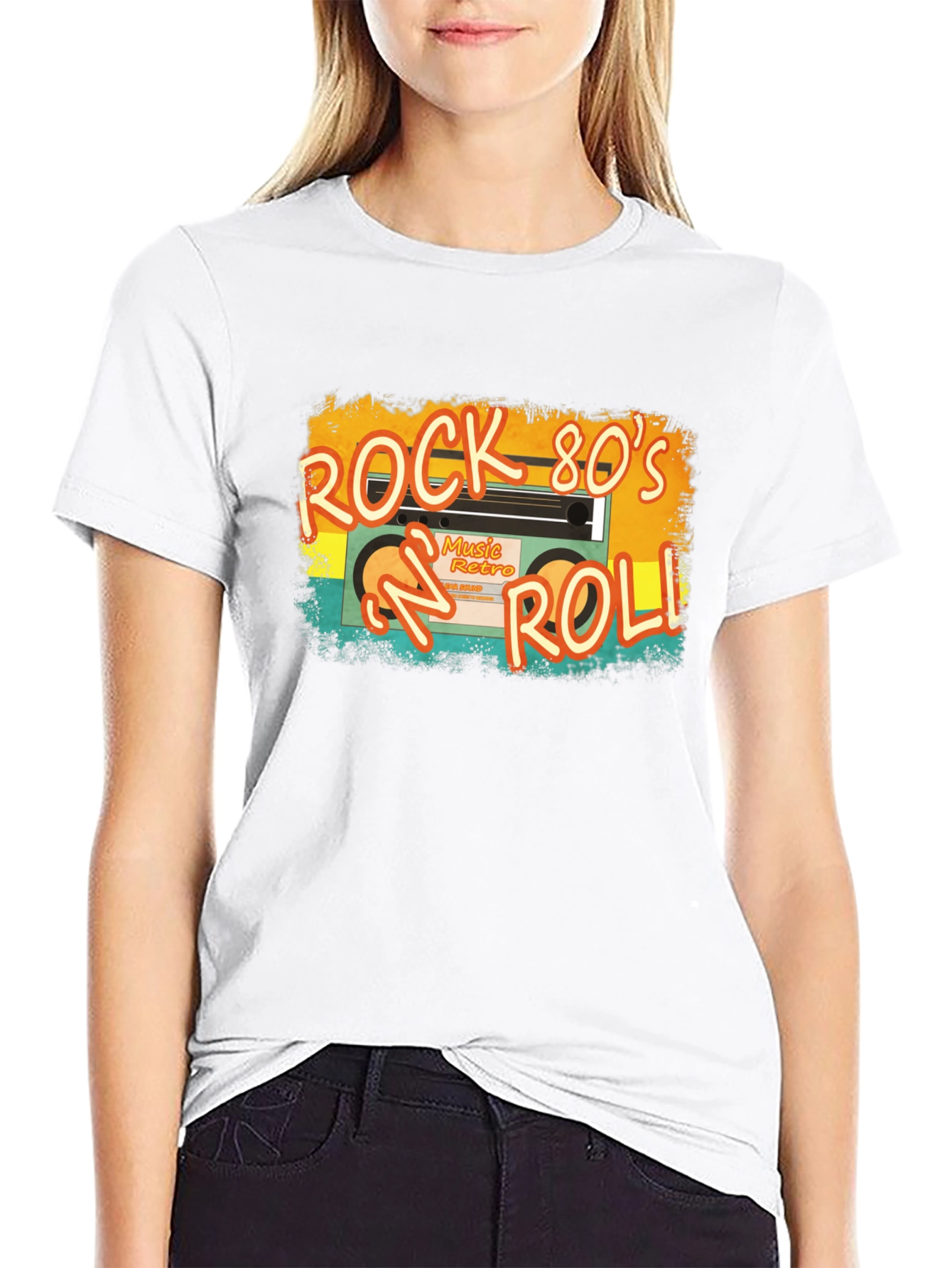 Rock 80s N Roll Retro Music T-Shirt