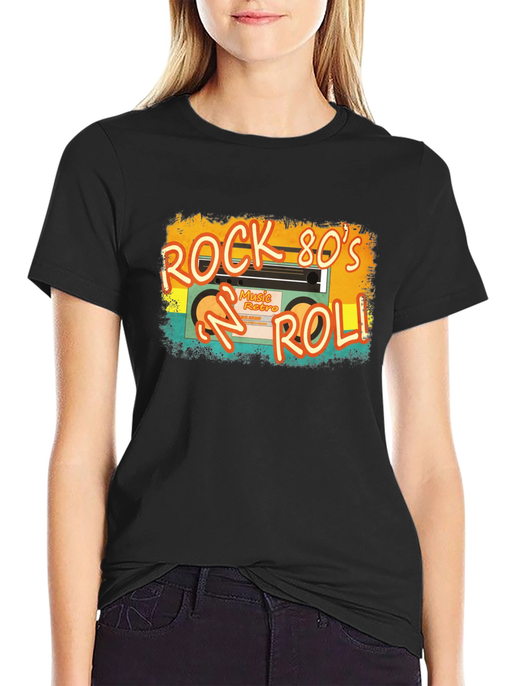 Rock 80s N Roll Retro Music T-Shirt
