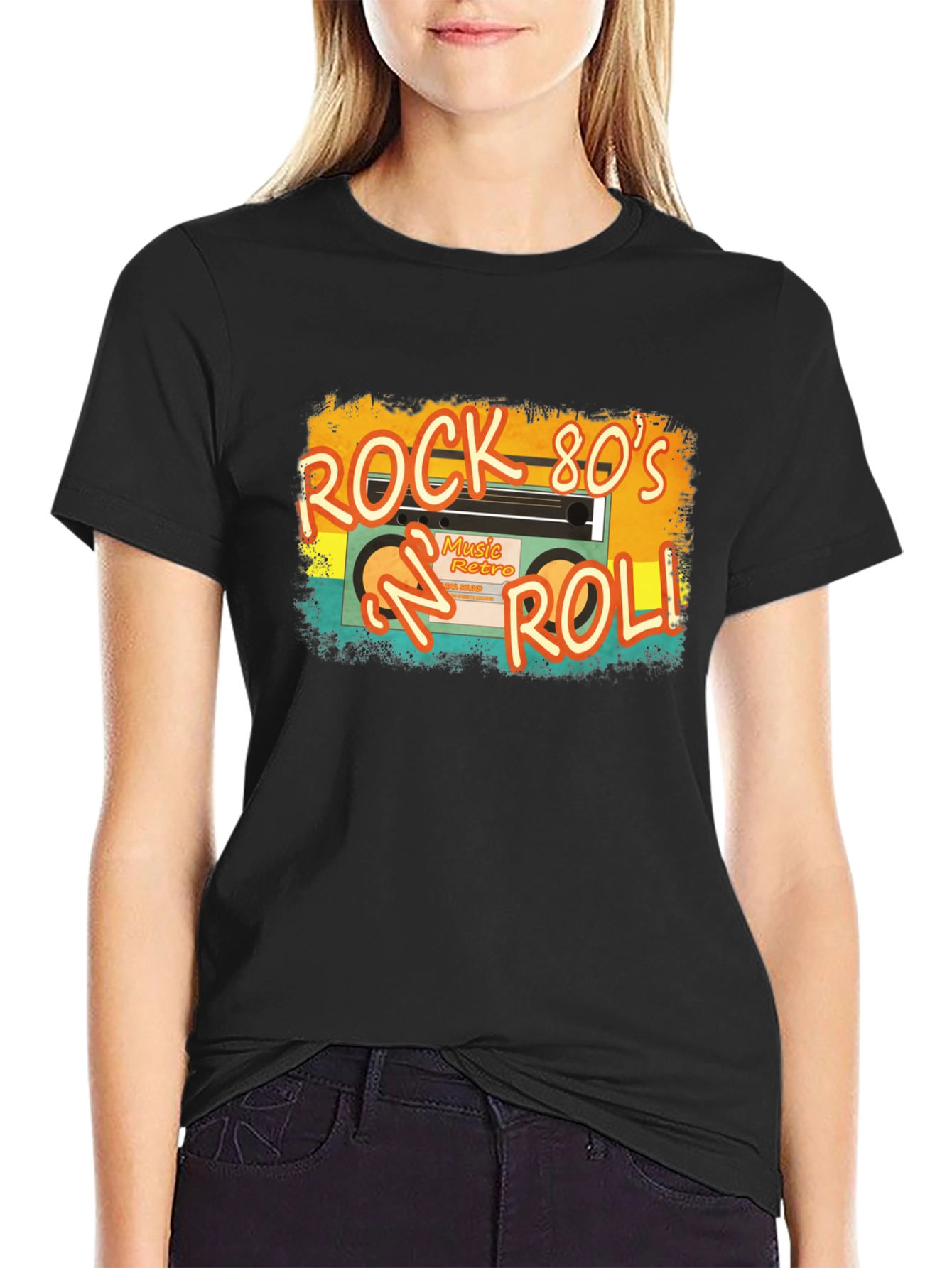 Rock 80s N Roll Retro Music T-Shirt