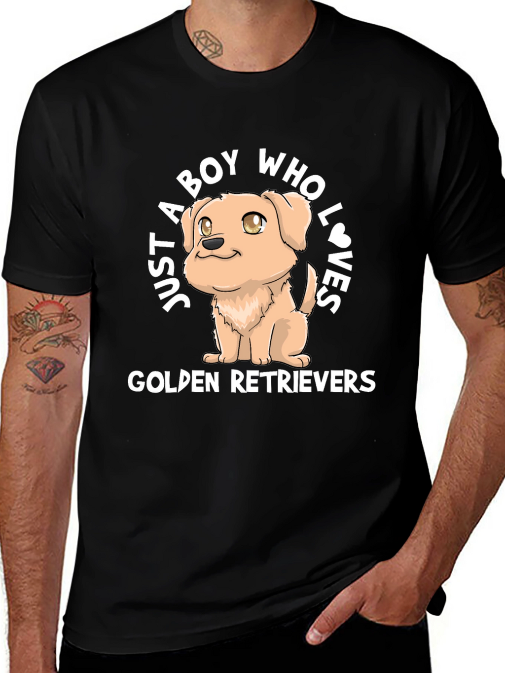 Golden Retriever Dog Lover T-Shirt - Boys Tee