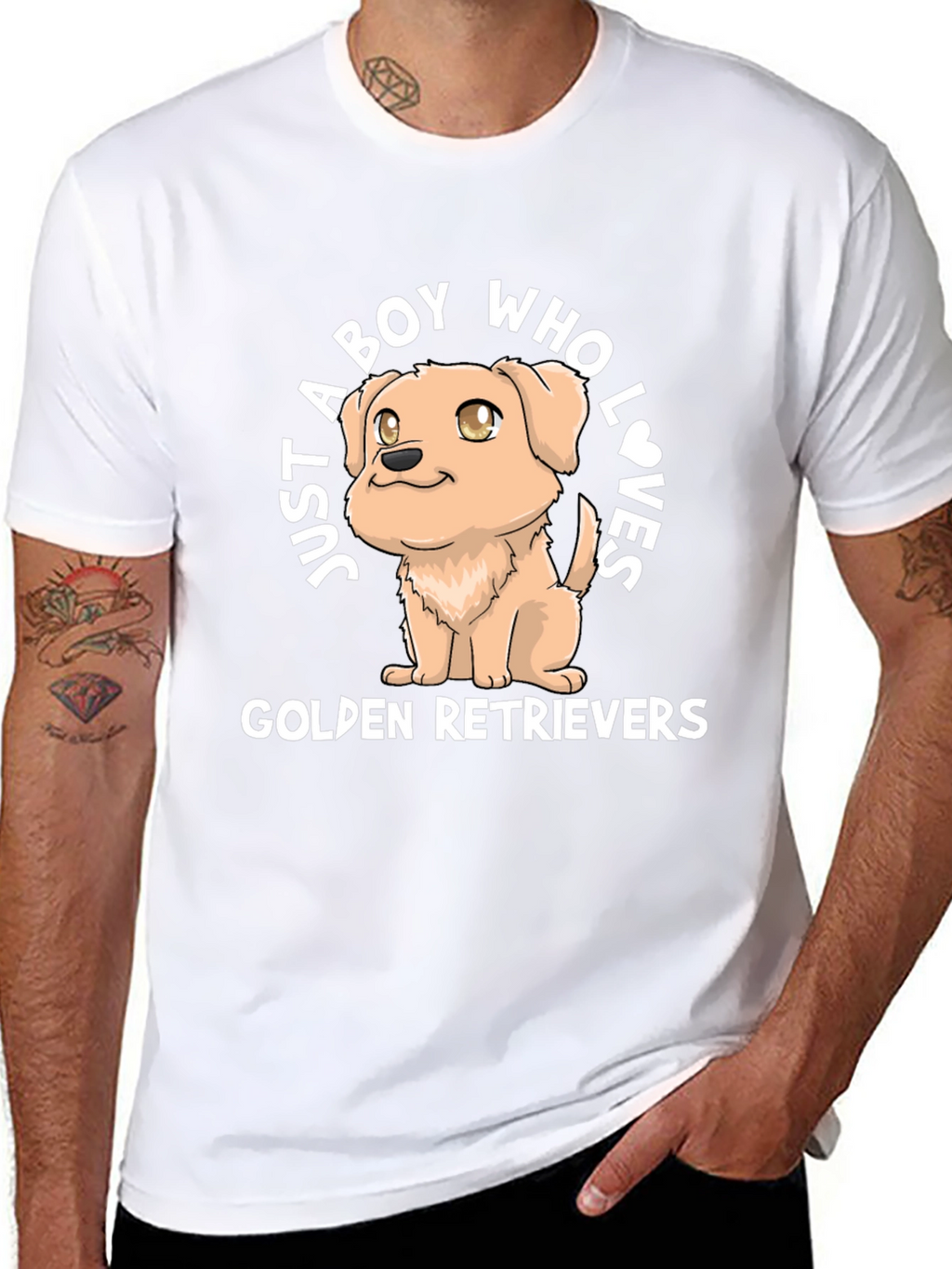 Golden Retriever Dog Lover T-Shirt - Boys Tee