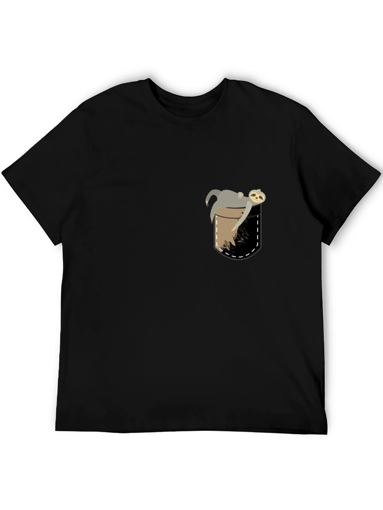 Sloth Pocket T-Shirt - Funny Lazy Animal Tee