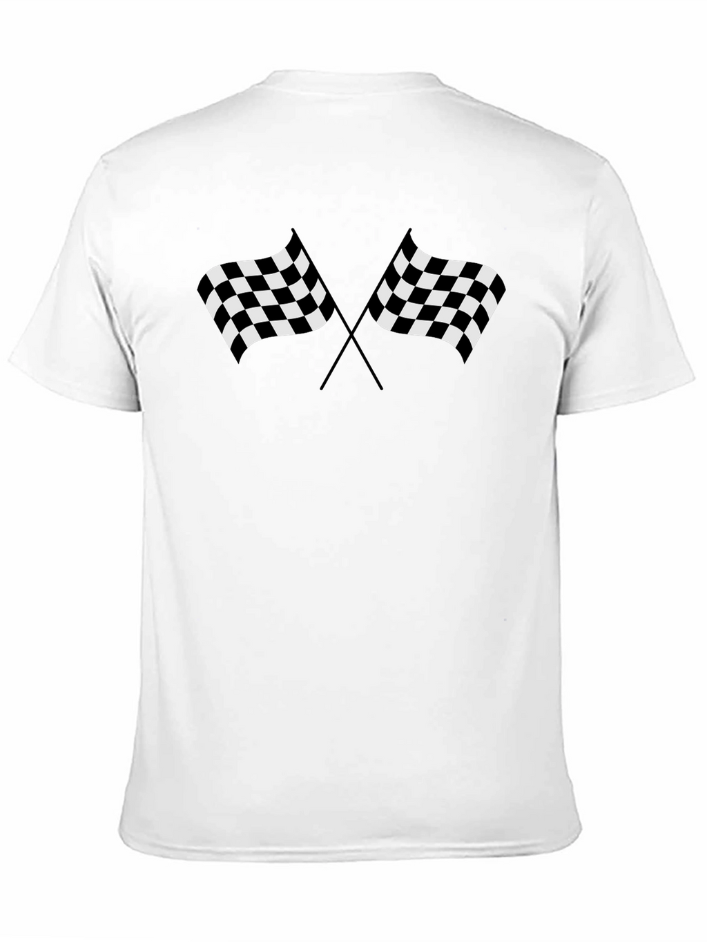 Checkered Flags Graphic Tee - Race Day Style