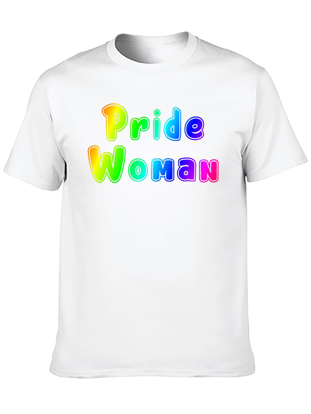 Pride Woman Rainbow Graphic T-Shirt - Black