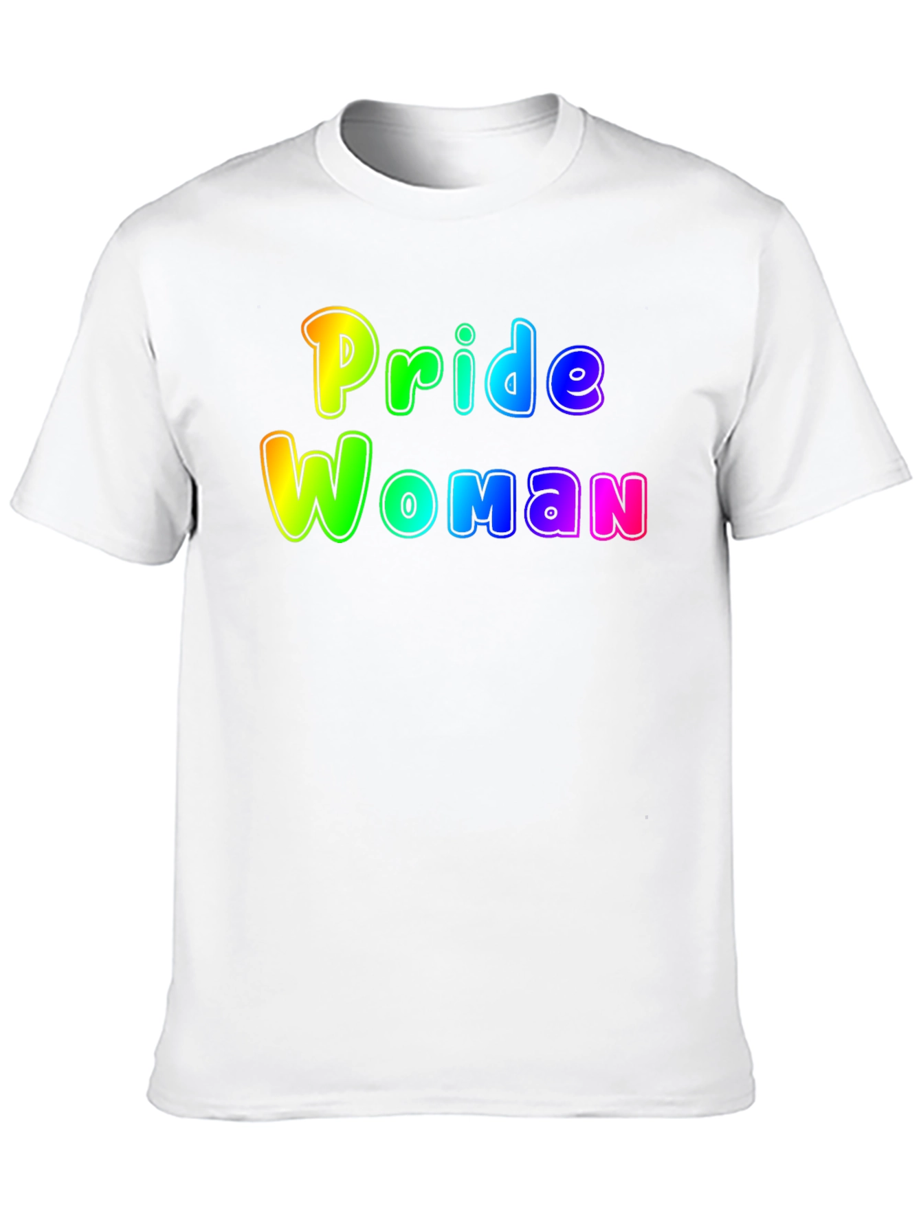 Pride Woman Rainbow Graphic T-Shirt - Black