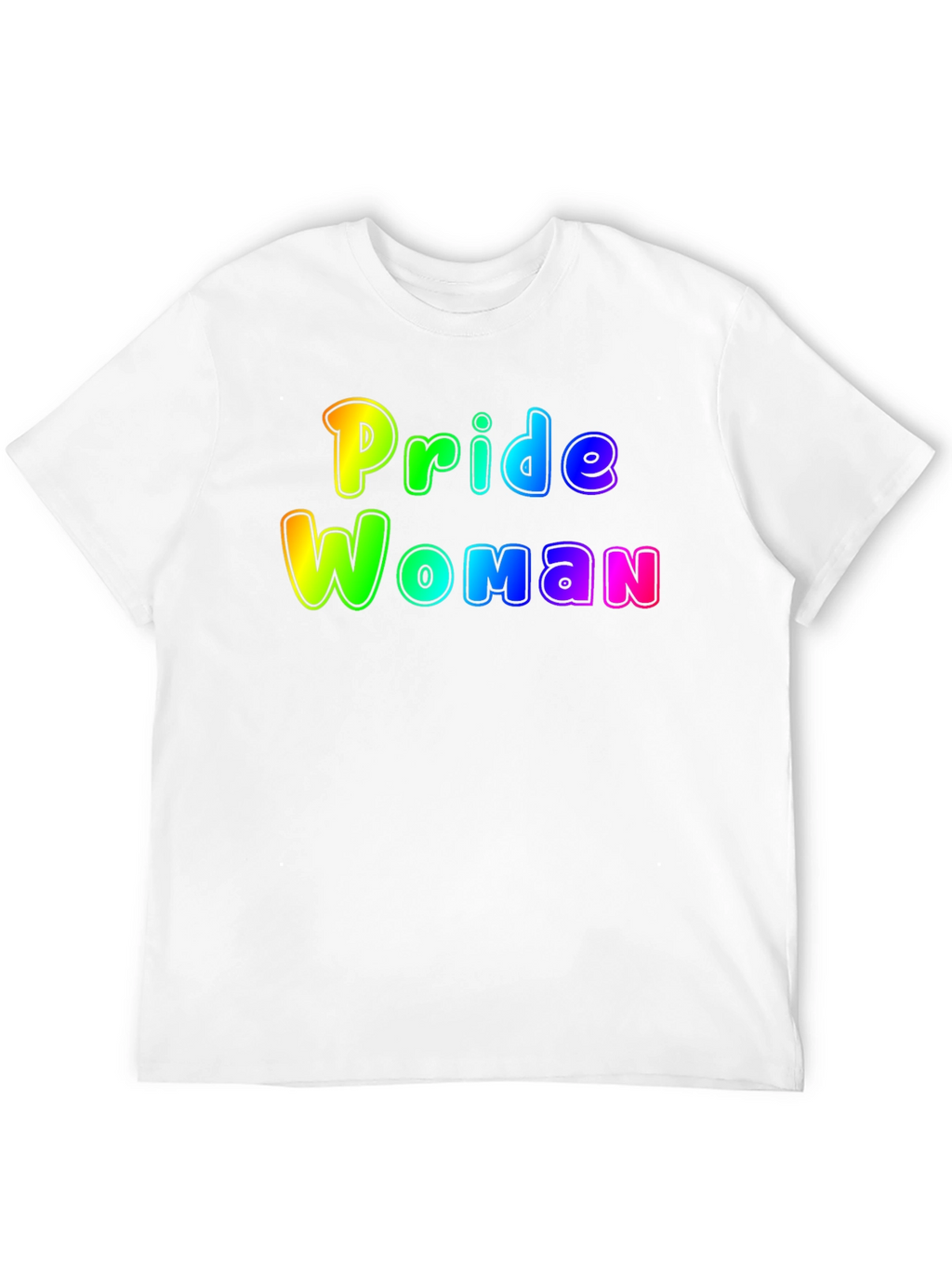 Pride Woman Rainbow Graphic T-Shirt - Black