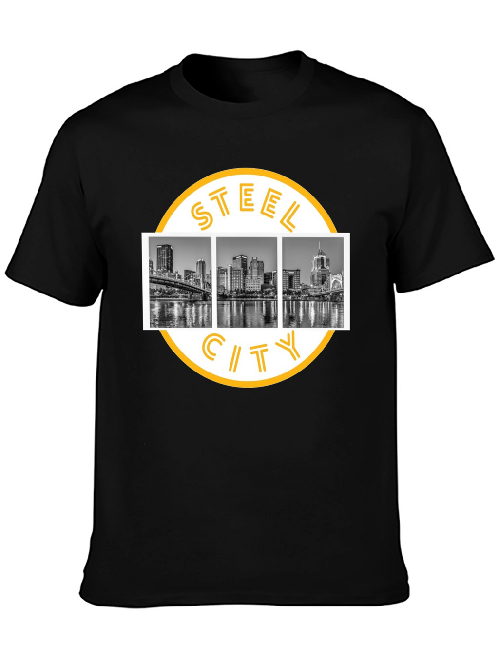 Steel City Skyline Graphic T-Shirt