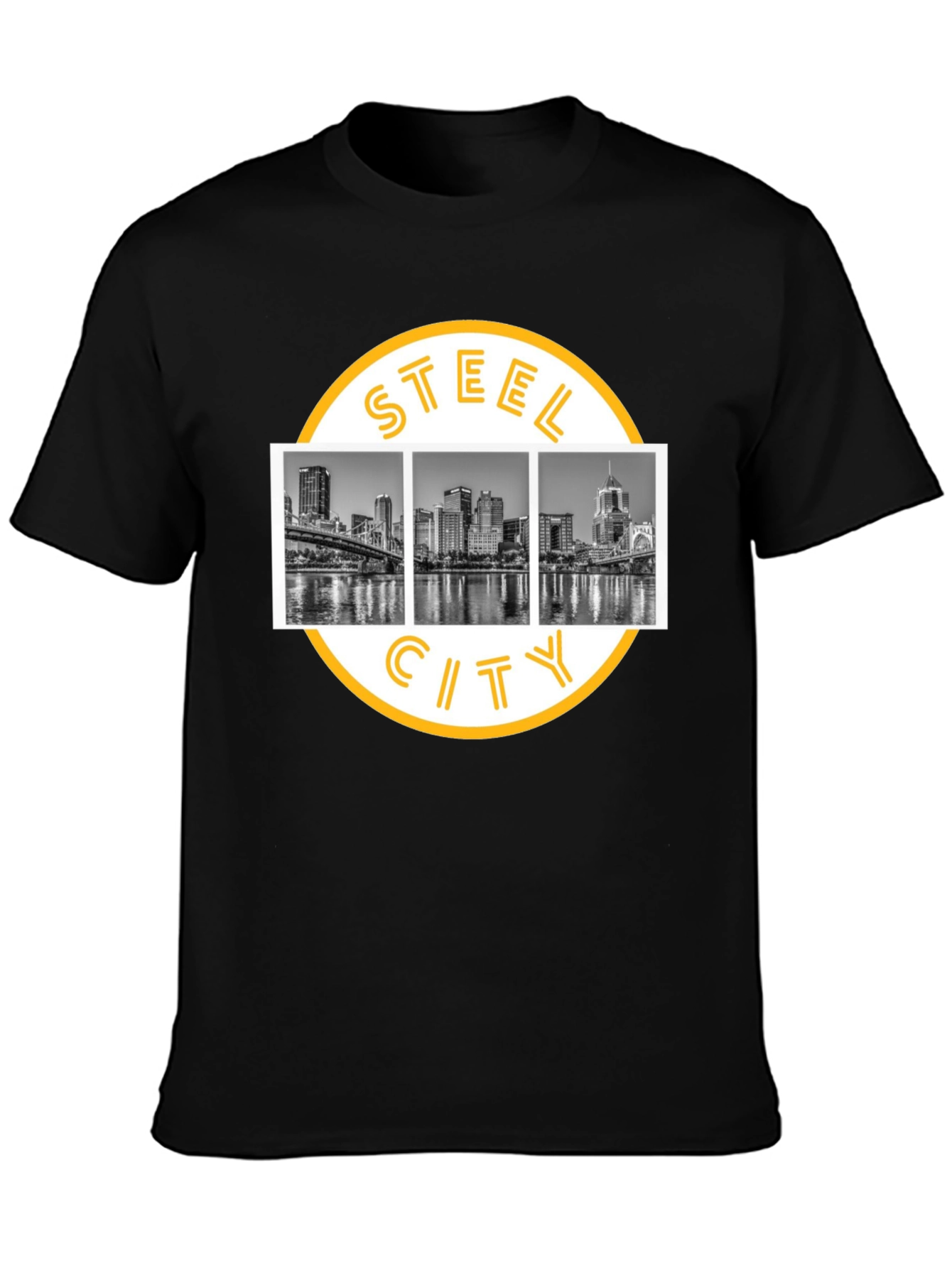 Steel City Skyline Graphic T-Shirt