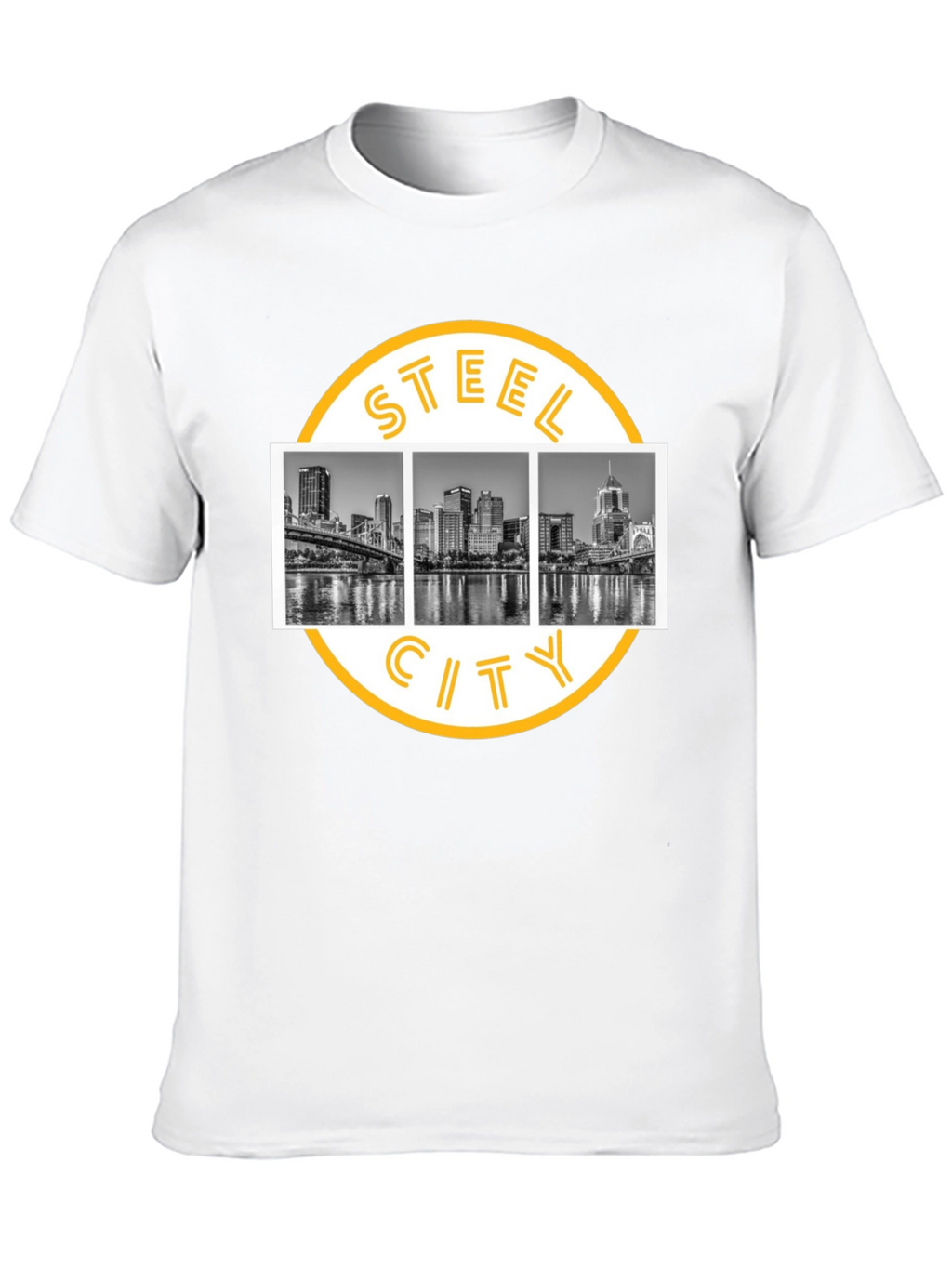 Steel City Skyline Graphic T-Shirt