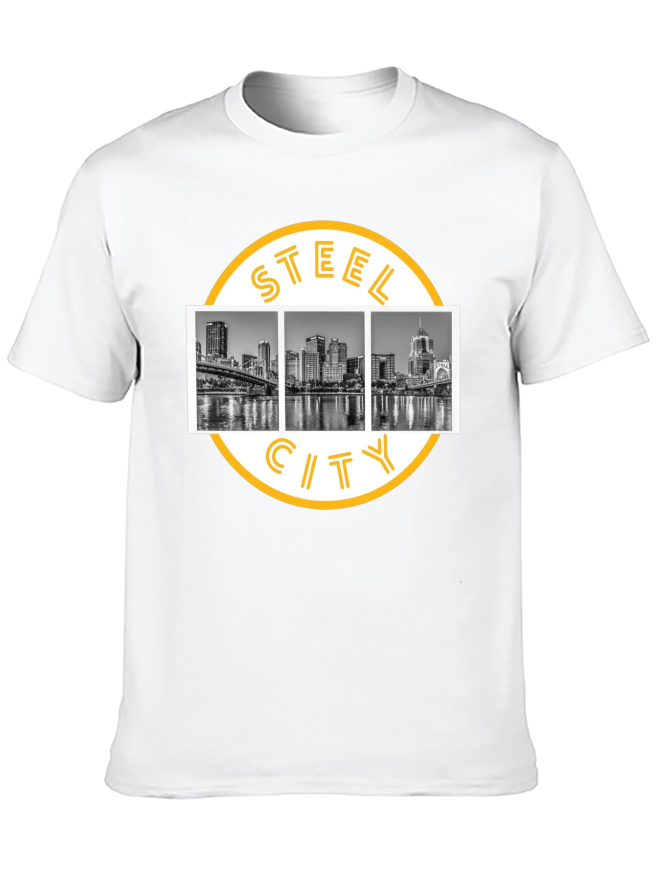 Steel City Skyline Graphic T-Shirt