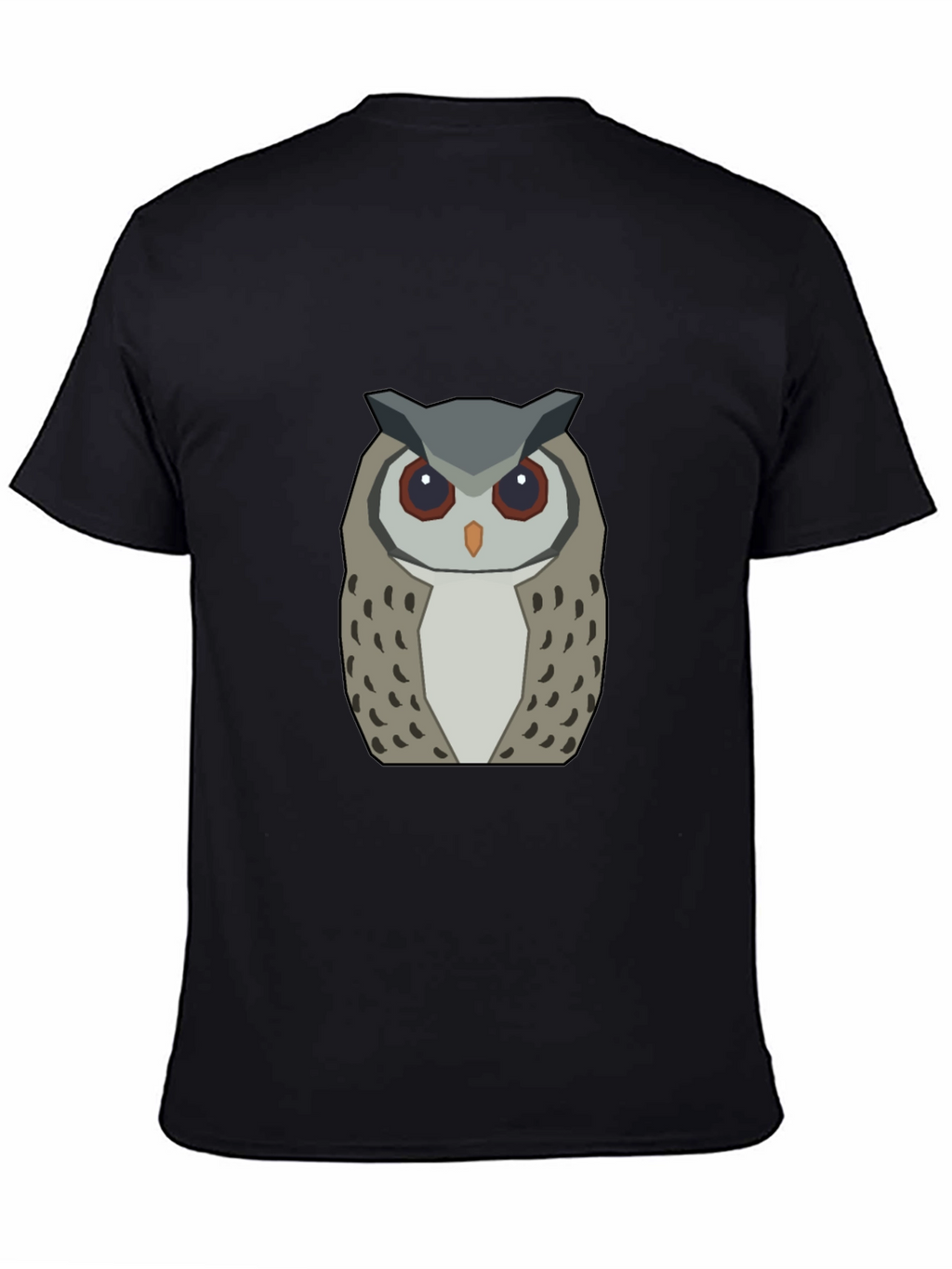 Geometric Owl Graphic Tee - Modern Design