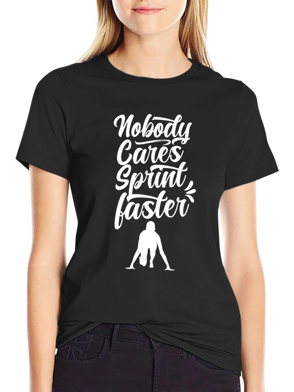 Sprint Faster Graphic Tee - Motivational Running Shirt