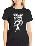 Sprint Faster Graphic Tee - Motivational Running Shirt