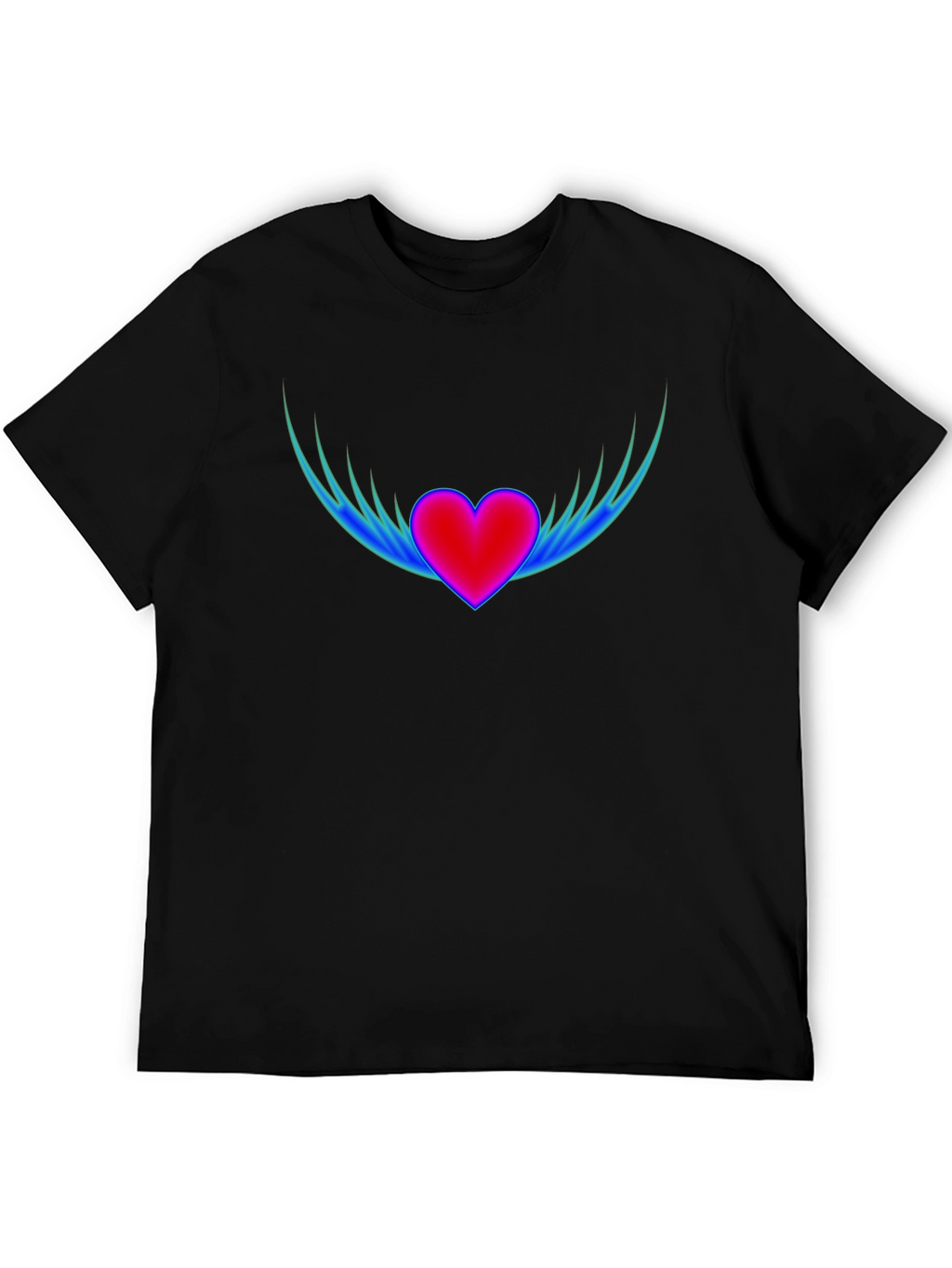 Winged Heart Graphic T-Shirt - Stylish Comfort