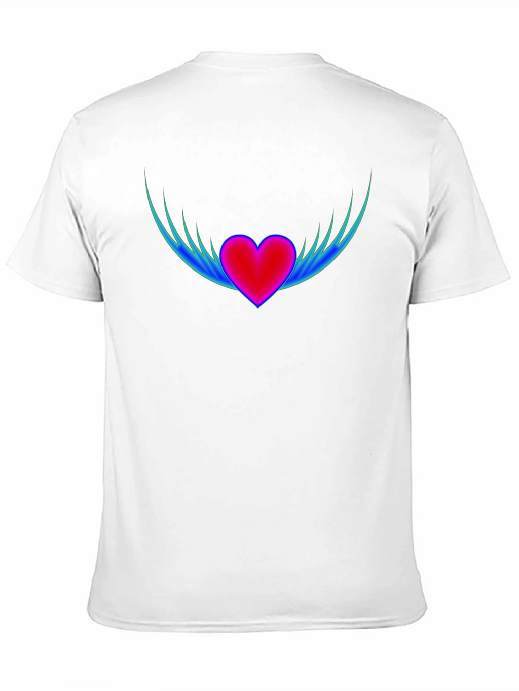 Winged Heart Graphic T-Shirt - Stylish Comfort