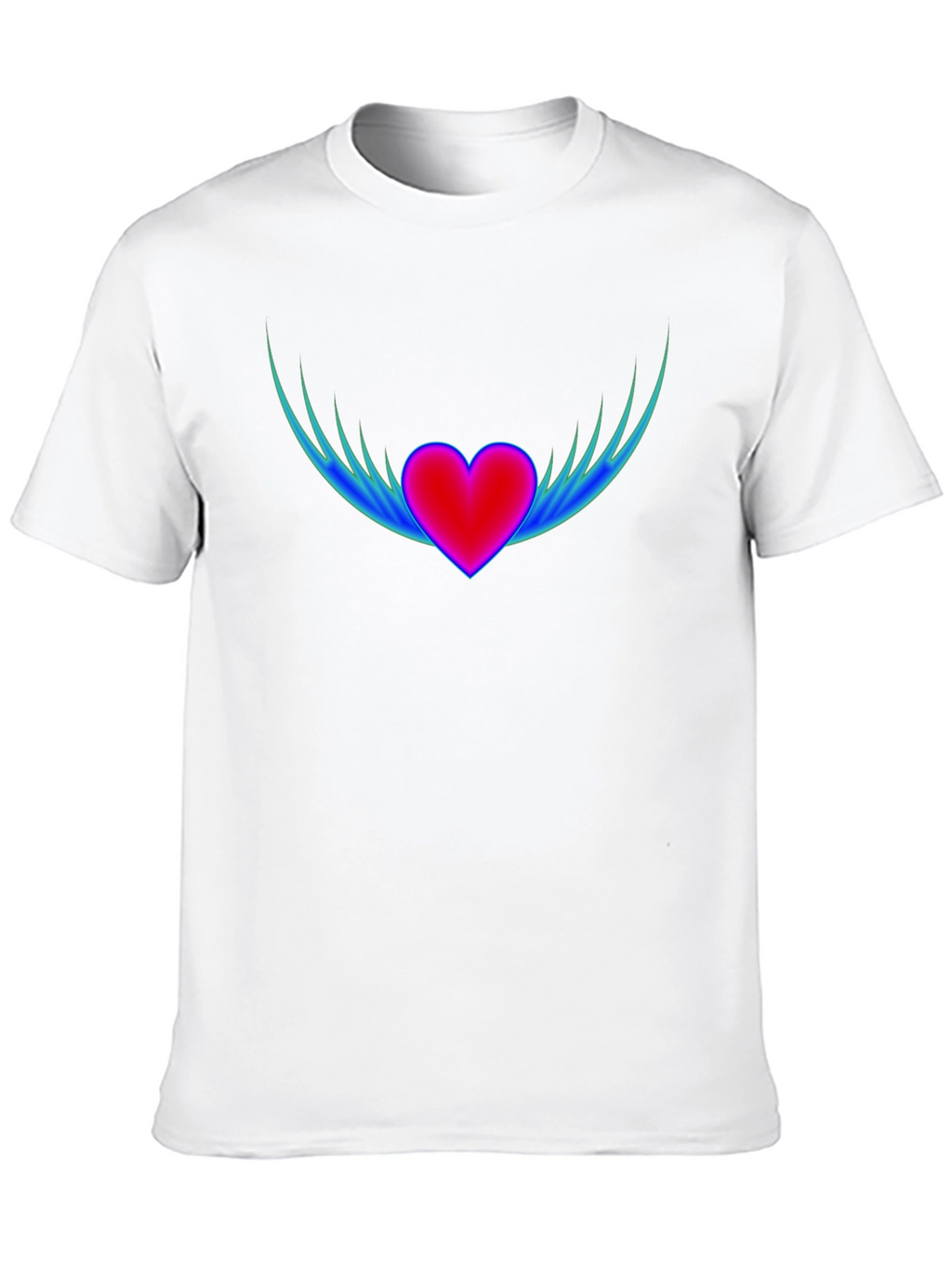 Winged Heart Graphic T-Shirt - Stylish Comfort