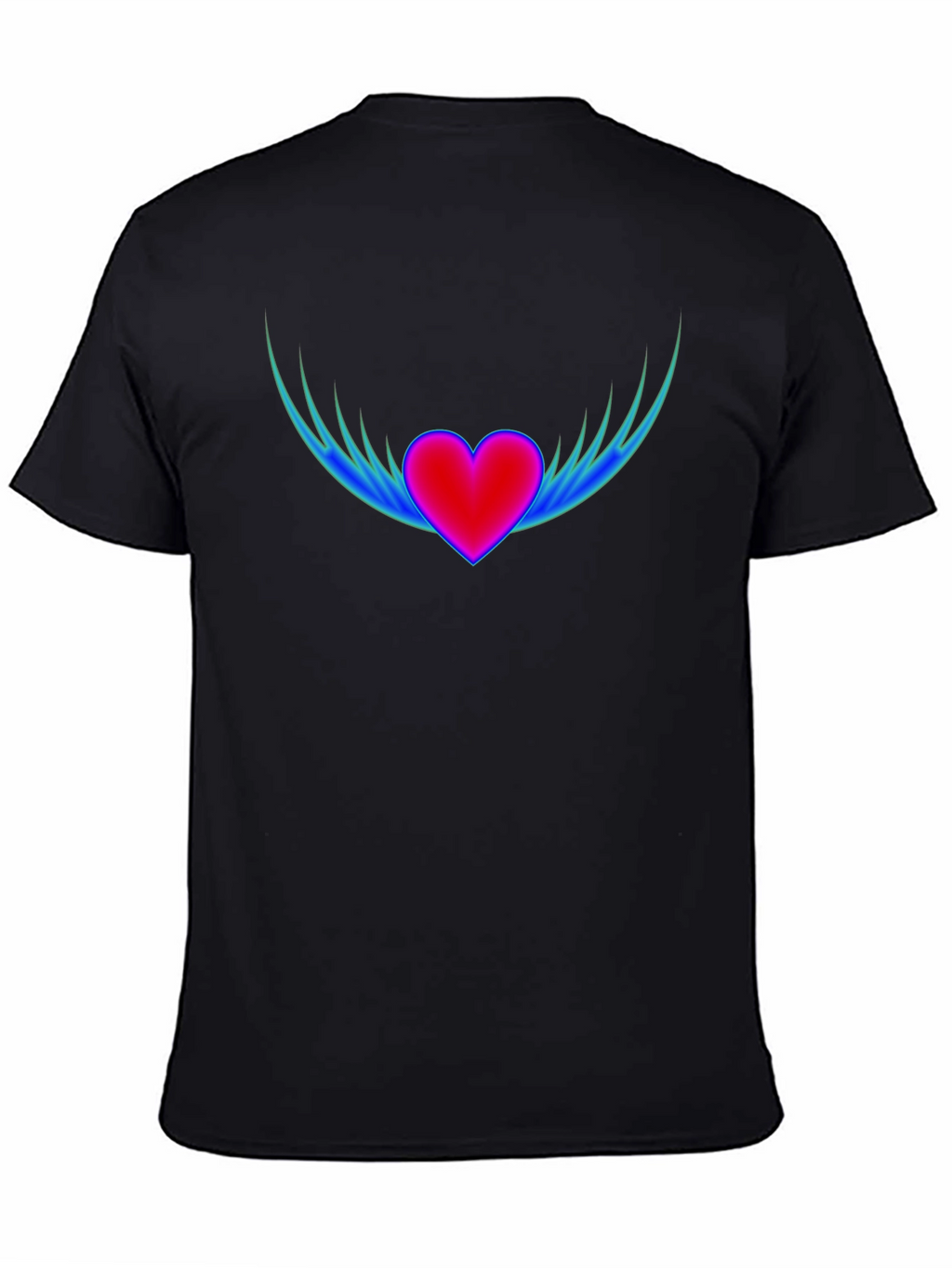 Winged Heart Graphic T-Shirt - Stylish Comfort