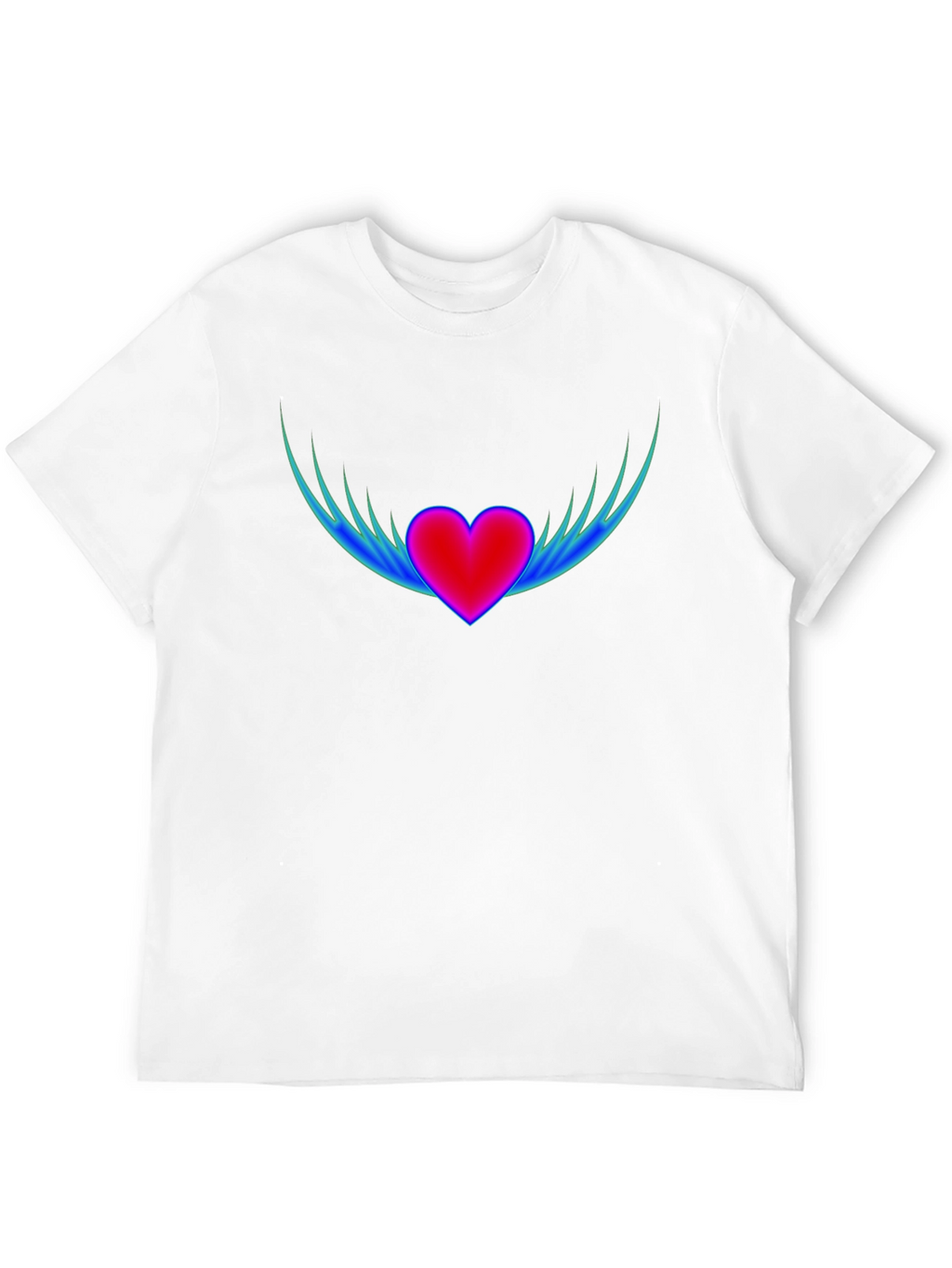 Winged Heart Graphic T-Shirt - Stylish Comfort