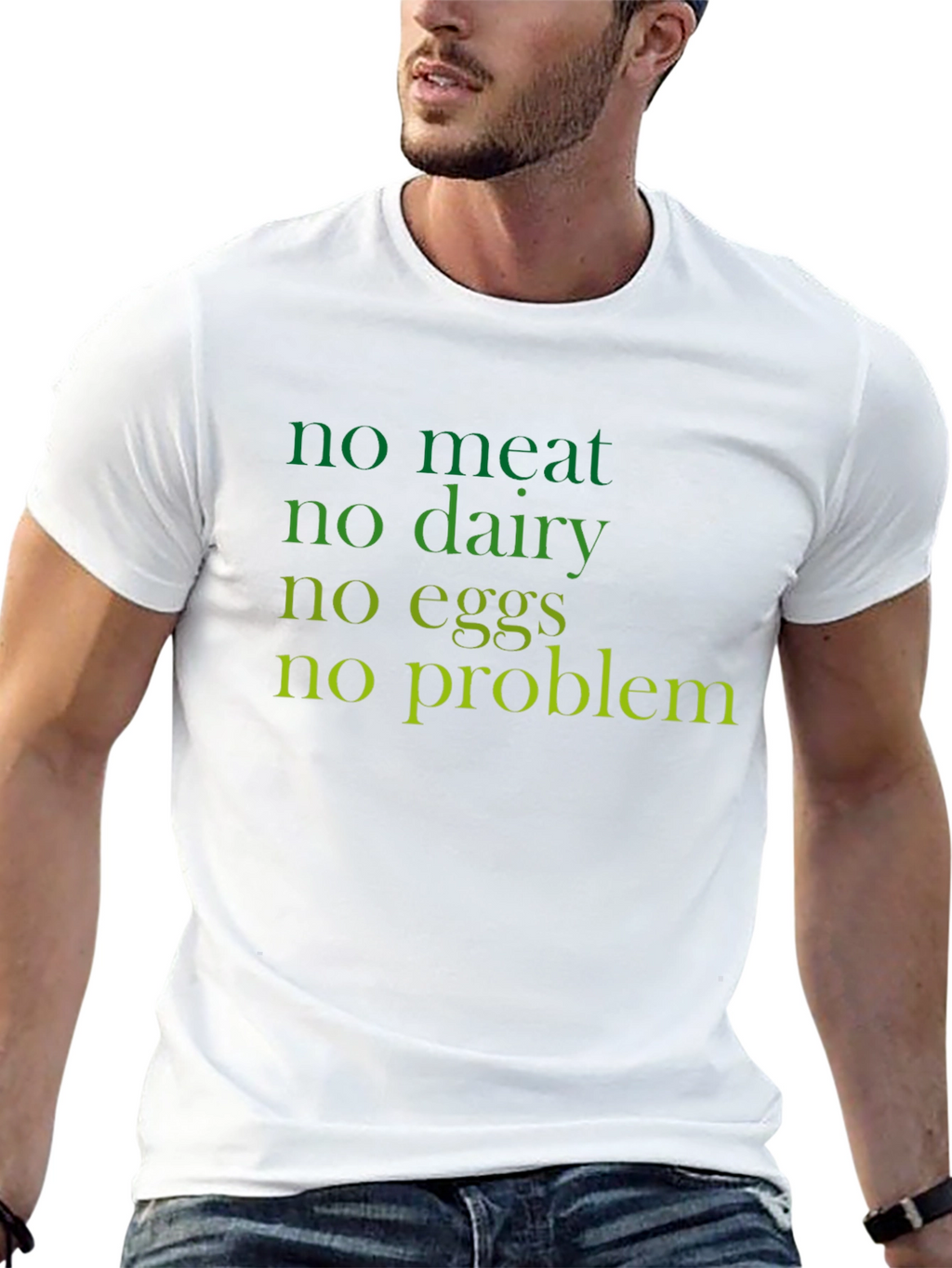 Vegan Life Black T-Shirt - No Meat No Dairy