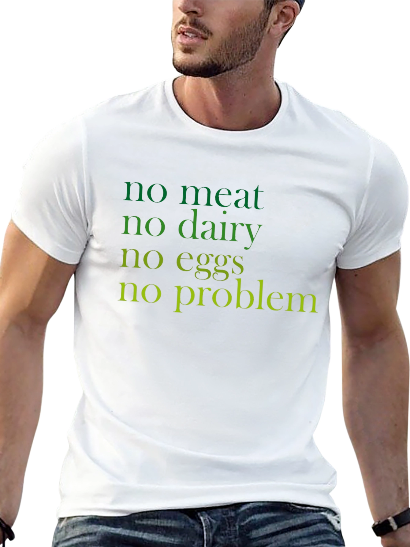 Vegan Life Black T-Shirt - No Meat No Dairy