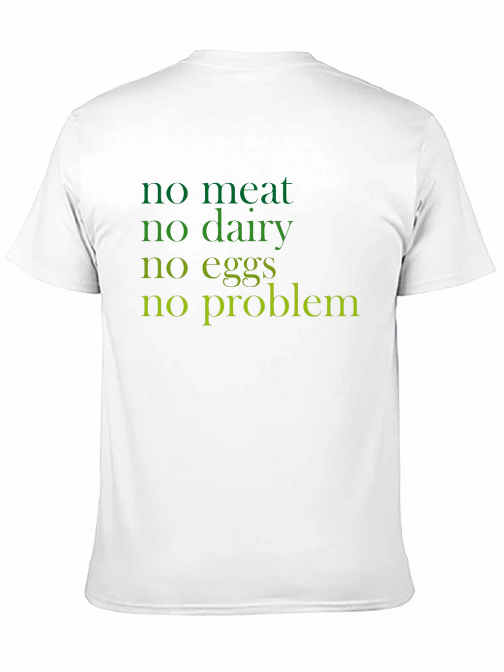 Vegan Life Black T-Shirt - No Meat No Dairy