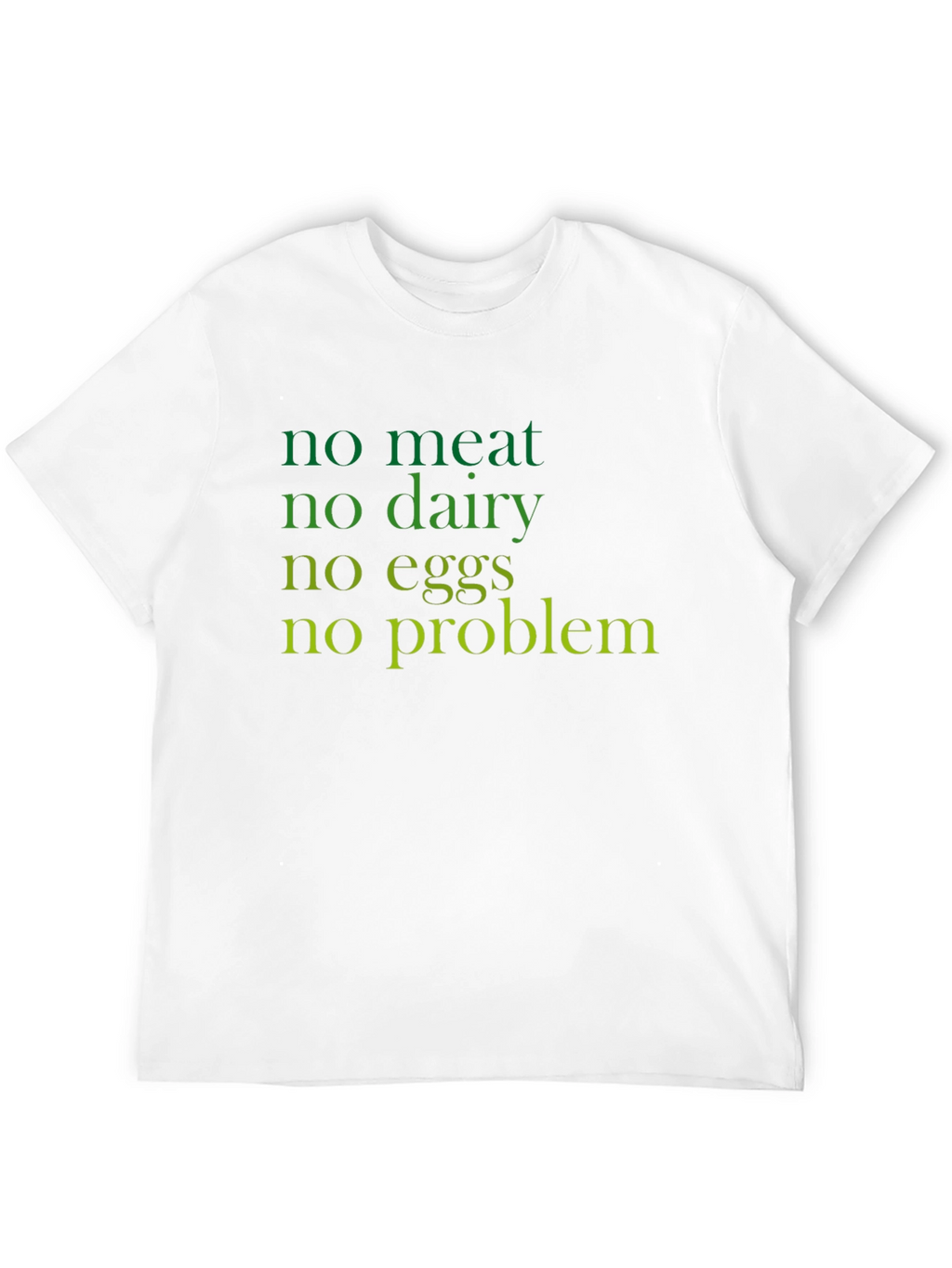 Vegan Life Black T-Shirt - No Meat No Dairy