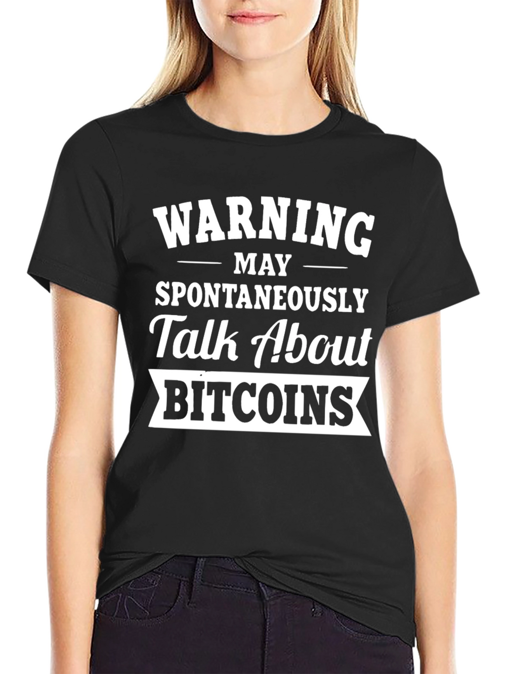 Warning May Spontaneously Talk About Bitcoins T-Shirt