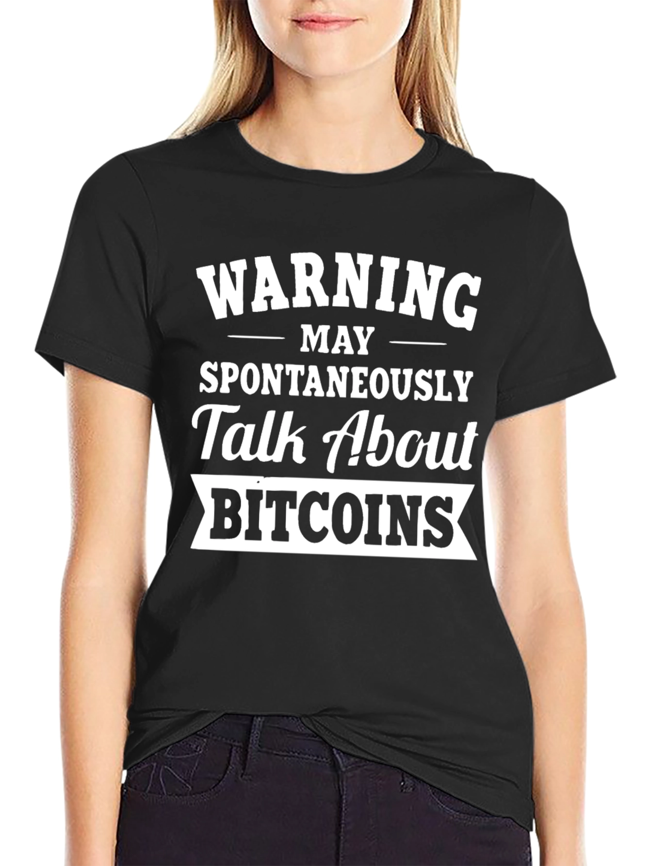 Warning May Spontaneously Talk About Bitcoins T-Shirt