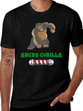 Angry Gorilla Barber T-Shirt - Unique Design