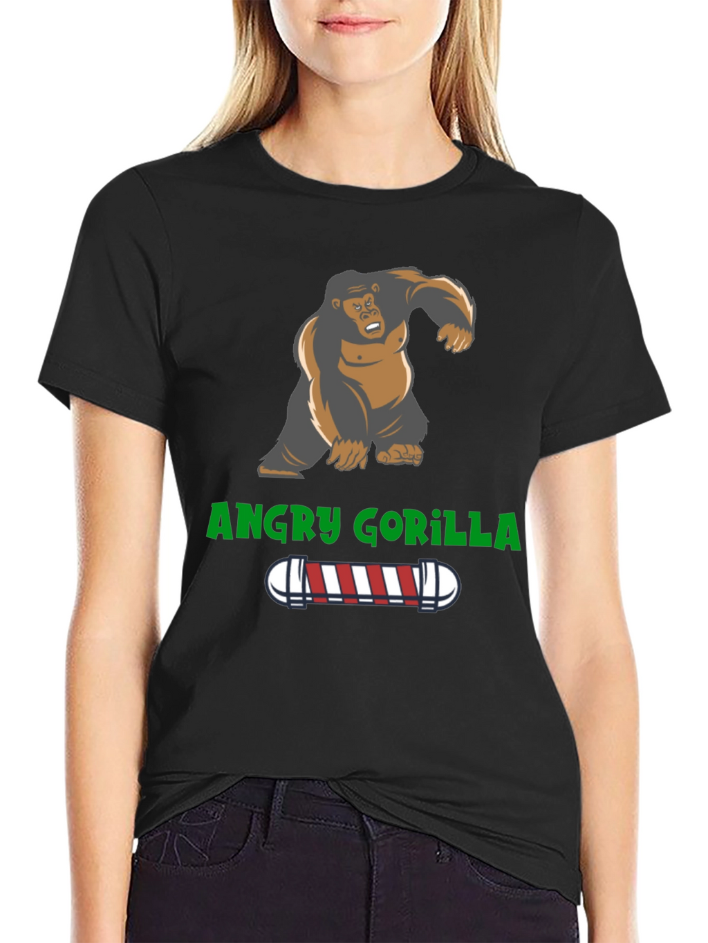 Angry Gorilla Barber T-Shirt - Unique Design