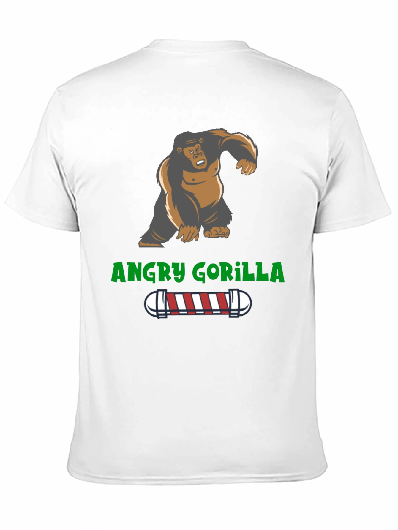 Angry Gorilla Barber T-Shirt - Unique Design