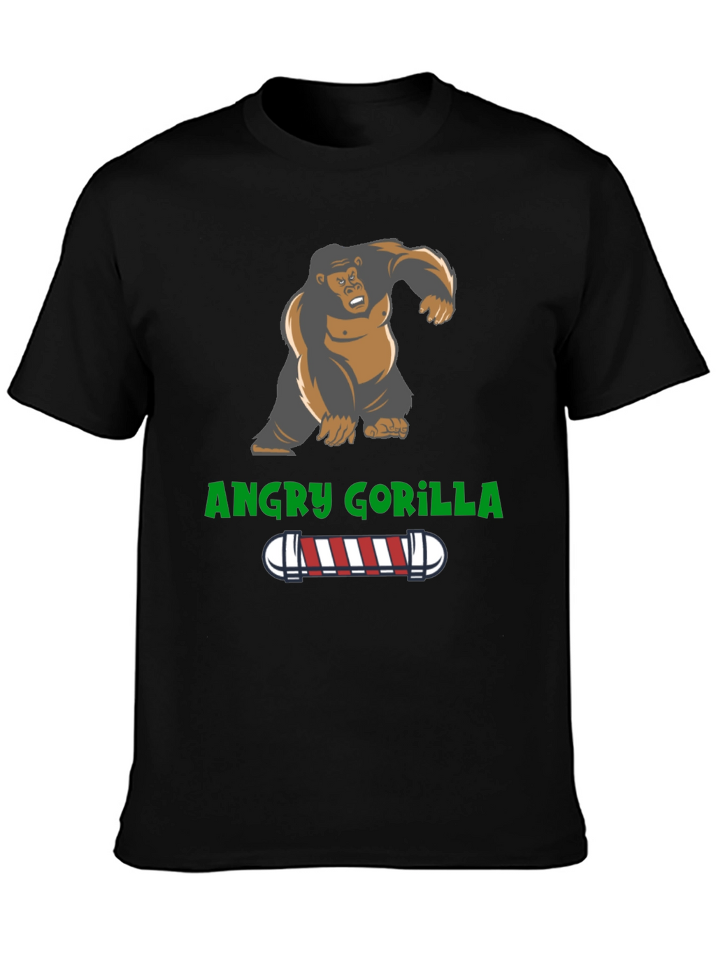 Angry Gorilla Barber T-Shirt - Unique Design